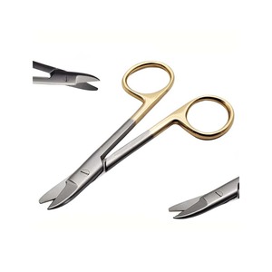 Dental Collar and <b>Crown</b> Wire Cutting Scissors Stainless Steel Manual 4.25" Straight One Serrated by metal med - Product Image 2