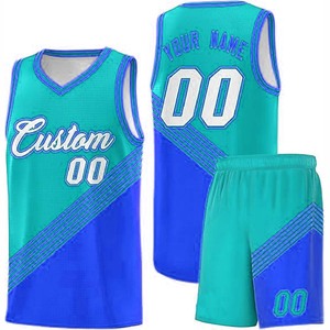 Ensemble de vêtements de sport pour le basketball avec maillot sans manches et short flexible pour les joueurs actifs en équipe - Product Image 1