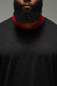 Nouveau T-shirt Hip Hop Homme 2026 Tendance Personnalisé avec Logo Imprimé DTF, Coupe Oversize, Écologique, Épaules Tombantes, Bicolore, 100% Coton - Product Image 2