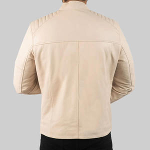 Chaqueta de Cuero Genuino para Hombre, Corte Ajustado, Diseño Inspirado en Motocicletas, Chaqueta de Invierno para Conjuntos Elegantes de Invierno y Uso Diario - Product Image 2