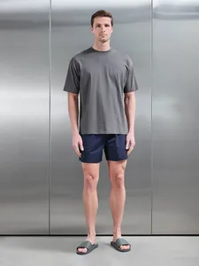 Shorts de Baño para Hombre, Color Azul Marino, Secado Rápido, Cintura con Cordón Ajustable, Shorts Casuales para Playa y Surf - Product Image 6