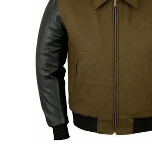 Varsity <b>Jacket</b> <b>Baseball</b> Letterman <b>Jacket</b> OEM Custom Wool Leather Sleeve College Team <b>Jacket</b> <b>for</b> <b>Men</b> Women Logo Embroidery - Product Image 3