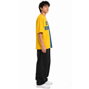 Camiseta Oversize para Hombre con Bloques de Color, Manga Corta, Cuello Redondo, Algodón Jersey, Estampado de Letras 'Stay Humble', Estilo Casual, con Relieve - Product Image 6