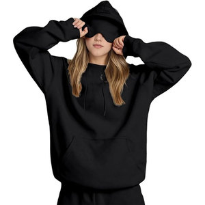 Women Airplane Travel Hoodie Oversized Fleece Pullover Sweatshirt Casual Aviation Streetwear Hoodie Supplier - Product Image 2