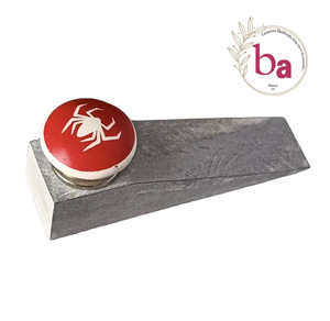 Ba Metal <b>Door</b> Stopper with Red Ceramic Spider Knob Strong Waterproof Durable Furniture Accessory - Product Image 1