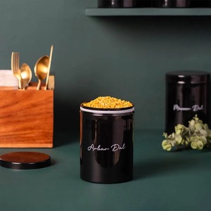 Factory Direct Wholesale Curio Craft Metal Kitchen Canister Set Tea Coffee Sugar <b>Storage</b> <b>Containers</b> <b>Stackable</b> Portable Vintage - Product Image 2