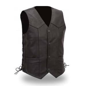 Chaleco de Cuero para Motociclistas, Diseño Nuevo, para Hombre, Chalecos de Cuero de Buena Calidad en Oferta - Product Image 5