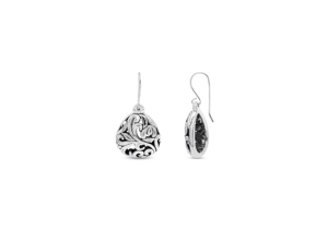 ต่างหูรูปหยดน้ำลายพิมพ์พฤกษศาสตร์ - Product Image 1