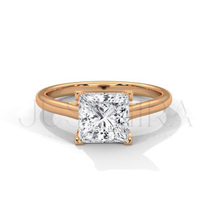 925 <b>Silver</b> Moissanite Diamond <b>Ring</b> 3 TC Vintage Halo 14k White Gold Cathedral Band Pave Bridge Engagement <b>Ring</b> Gift For He - Product Image 5