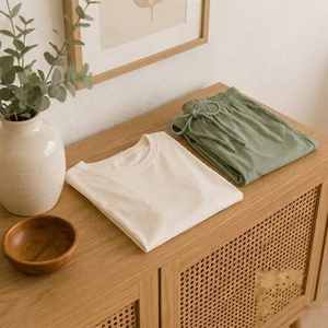 Ensembles de vêtements de détente pour femmes, 95% coton, doux et confortables, pyjamas pour femmes, respirants, ensemble de vêtements de détente d'été - Product Image 6