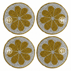 Ensemble de sous-verres perlés mignons en forme de cupcake, ronds, roses, pour boissons, décoration de table, fête d'anniversaire, tasses à thé, fournisseur en gros - Product Image 6