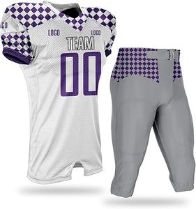 Uniforme de Fútbol Americano de Manga Corta, Transpirable, 100% Poliéster, Resistente, para Adultos, Ecológico, Marca Privada - Product Image 5