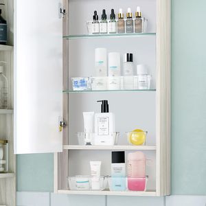 Ensemble de 25 organiseurs de tiroirs en plastique transparent, 4 tailles, séparateurs de bureau, bacs de rangement pour maquillage, bijoux et gadgets - Product Image 5