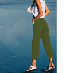 Pantalon Capri Décontracté Coupe Droite pour Femme, Léger et Respirant, de Haute Qualité, Idéal pour l'Extérieur, avec Logo Personnalisé - Product Image 6