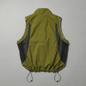 Olive Green Tactical <b>Utility</b> <b>Vest</b> | Multi Zip Mesh Technical <b>Vest</b> | Oversized Outdoor Streetwear <b>Vest</b> | Custom OEM Manufacturer - Product Image 2