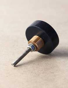 Bouton de meuble en bois et résine émaillée, fait main, écologique, thème ange, design rustique, objet d'art et de collection - Product Image 2