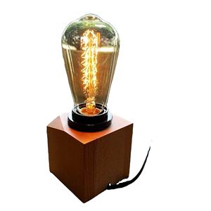 Portalámparas cuadrado PRODUCTO VENTA CALIENTE Lámpara de mesa de madera ARTESANÍA - Product Image 1