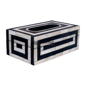 Boîte à mouchoirs et support en os incrusté sur mesure, écologique et haut de gamme, faits à la main, décoration élégante pour la maison, Tradebyd - Product Image 1
