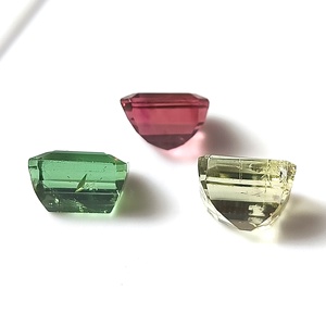 Par de Turmalinas Zambianas Multicolor Pastel Naturales de 8.80 Quilates, Corte Esmeralda, Calibradas, Sueltas, 8x7 mm, con Juego de Color - Product Image 6