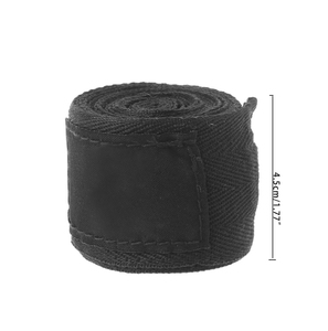 Black Cotton Self-Adhering Sports <b>Wrap</b> 4.5cm Wide for Weight Lifting Fitness <b>Gym</b> Use Unisex Protective Bandage - Product Image 1