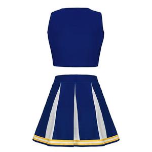 Unisex Performance Wear Sleeveless Crop Top Pleated Skirt <b>Dress</b> Polyester Stage Performance <b>Dance</b> Costumes - Product Image 4