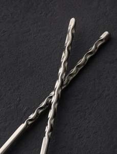 Elegant Silver Set of 2 Serving Spoon Set Home Table Wedding <b>Salad</b> Server Spoon - Product Image 5