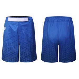 Pantalones Cortos de MMA Azules para Hombre, Sublimados, de Secado Rápido, Poliéster, Corte Regular, para Artes Marciales Mixtas, OEM - Product Image 1
