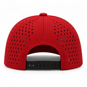 Gorra de 6 Paneles con Cuerda, Perforada y Cortada con Láser, Transpirable, Personalizada OEM, con Logotipo Aplicado en Fieltro, Ajustable con Cierre a Presión, para Hombre, Informal, para Golf y Actividades al Aire Libre - Product Image 5