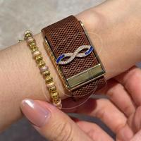 Bracelet de protection en moissanite argentée Whoop Blue Infinite Evil avec breloque diamantée, bijoux de luxe pour femme, cadeau de mariage, s'adapte à votre style