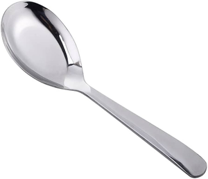 Cuillère à soupe en acier inoxydable de qualité alimentaire, faite à la main, motif floral martelé, manche court, lot de 6 cuillères à soupe - Product Image 2