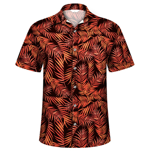 Camisas Hawaianas Casuales Personalizadas al por Mayor para Hombre, Camisas de Playa con Estampado Tropical, de Popelina, Manga Corta, con Botones, Protección UV, Secado Rápido - Product Image 1