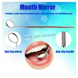 Kit d'hygiène dentaire professionnel en acier inoxydable : Cure-dents, pincettes, fil dentaire et gratte-plaque - Product Image 3