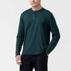Camisetas Personalizadas de Manga Larga con Cuello Redondo para Hombre, Tallas Grandes, 100% Algodón, Secado Rápido, Transpirables, Antiarrugas, Corte Regular, Estilo Urbano - Product Image 4