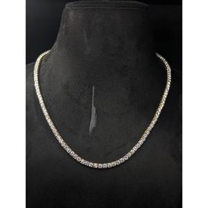 Premium Moissanite Diamond Tennis Chain Necklace in 925 Sterling Silver Designer Jewelry Collection By Trisha Jewels - Product Image 1