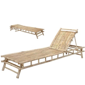 Five-Position Adjustable Outdoor Bamboo Chaise <b>Lounge</b> <b>Chair</b> UV Resistant Modern Design for Courtyard Park Pool Side Living Room - Product Image 6