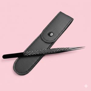 Pince à cils antistatique noire personnalisable avec logo, non magnétique, qualité chirurgicale, outils de beauté pour cils, pince à cils de haute précision pour volume - Product Image 3