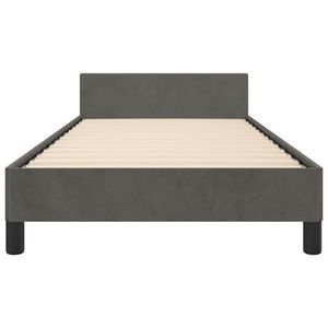 Base de Cama Tapizada en Gris Oscuro con Cabecera - Product Image 5