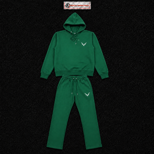 Ensemble de survêtement vert personnalisé pour homme : sweat à capuche et pantalon de jogging – Vêtements de sport décontractés, streetwear, tenue de gym – Fournisseur de survêtements deux pièces en gros - Product Image 5
