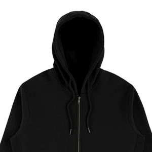 Custom Men's Full <b>Zip</b> <b>Hooded</b> Sweatshirt Cotton Blend Fleece Embroidered Streetwear Breathable Quick-Dry Winter Logo OEM ODM - Product Image 3