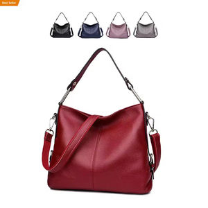 Bolso de Mano de Cuero Genuino de Lujo Personalizado con Logotipo, Bolsos de Hombro de Moda para Mujer - Product Image 1
