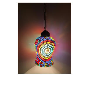Lámpara de Mesa Decorativa de Mosaico Multicolor, Lámpara de Noche de Vidrio Hecha a Mano para Dormitorio, Sala de Estar, Decoración del Hogar, Regalo - Product Image 5