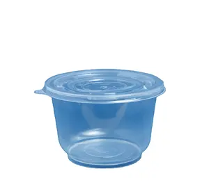 Round Transparent Food Plastic Packaging to Go Containers Food Storage Boxes Disposable 1000ml 34oz manufacturer