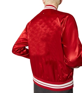 Veste universitaire en satin pour homme de haute qualité 2026, tissu tricoté imperméable, taille XL, style streetwear, poche collée - Product Image 5