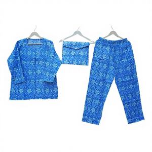 Main bloc imprimé fleuri pur coton chemise de nuit pour les femmes belle douce confortable vêtements de nuit longue PJ ensemble noël meilleur cadeau - Product Image 1