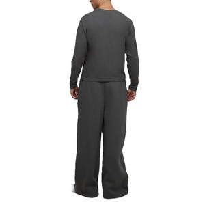Camiseta de algodón de alta densidad para hombre, manga corta, color liso, corte holgado, estilo urbano minimalista, venta al por mayor, con marca. - Product Image 2