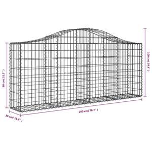 Ensemble de 3 paniers gabions en fer galvanisé argenté, collection de paniers métalliques - Product Image 6