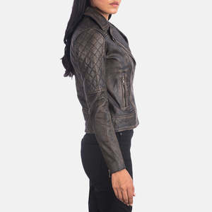 2026 New <b>Women's</b> Slim Fit Winter Leather <b>Jackets</b> Custom Brand Design Outwear Winter Clothing <b>Jackets</b> - Product Image 4