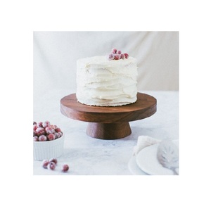 Soporte de Madera Rústico Premium para Servir Pasteles Caseros y Delicias Dulces - Product Image 1