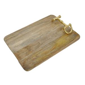 Tabla de cortar de madera hecha a mano, tabla de cortar gruesa de madera personalizada, antideslizante, artículos para encimera de cocina - Product Image 4