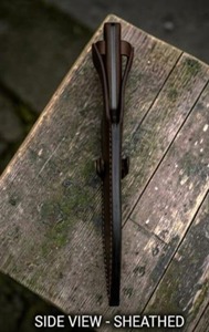 Couteau de chasse artisanal en acier inoxydable à lame pleine, manche en bois, lame à pointe tombante, étui en cuir noir, outil de survie en plein air - Product Image 5